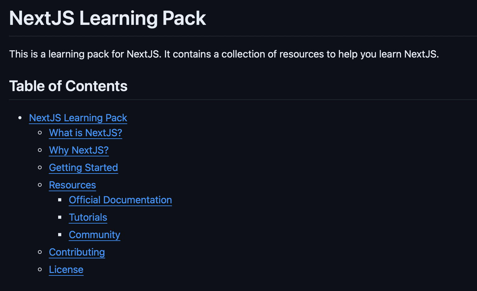 NextJS Learning Pack